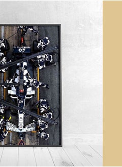 (Assembly frame) Pierre Gasly poster print - Formula 1 F1 Alpha Tauri Monza win car Canvas Wall art - F1 gift idea