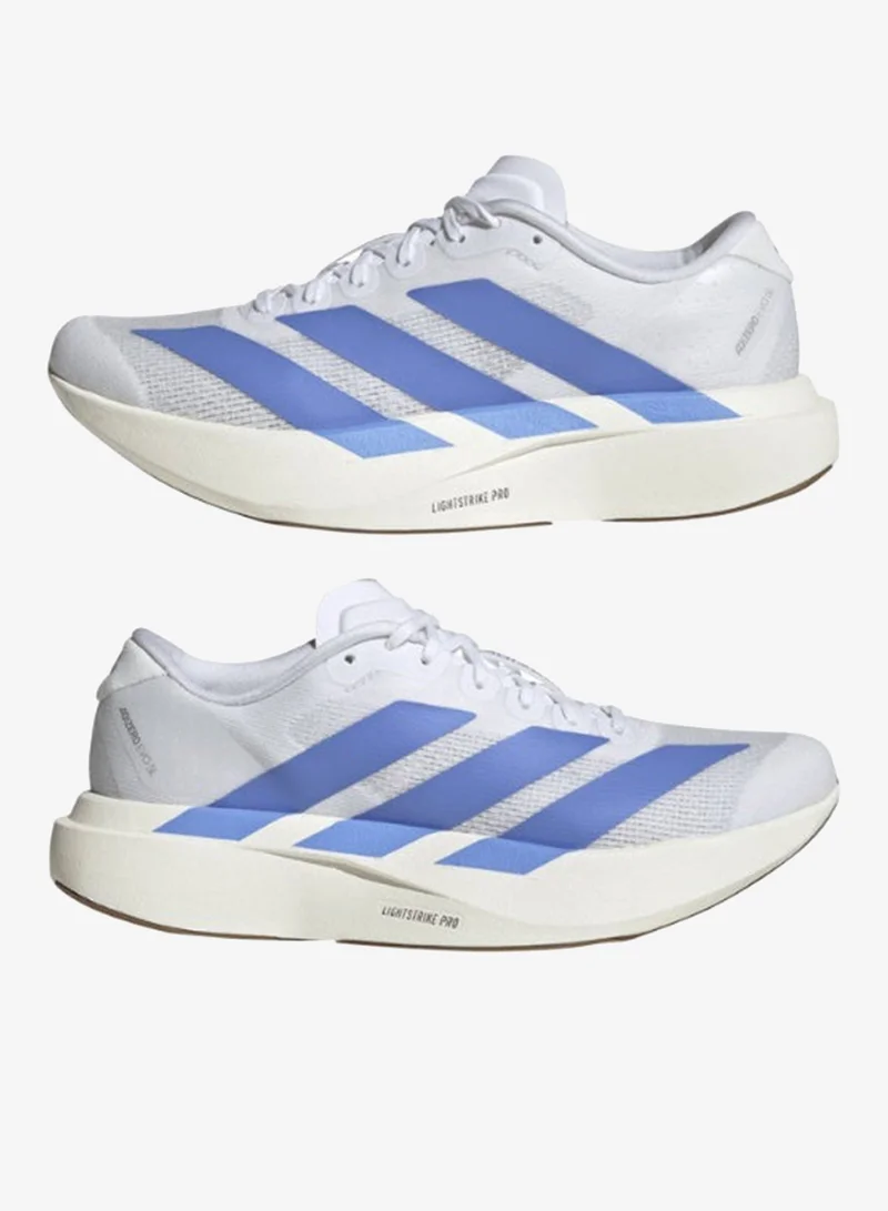 adidas أديداس أديزيرو إيفو إس إل دبليو أحذية جري نسائية أبيض 3.5