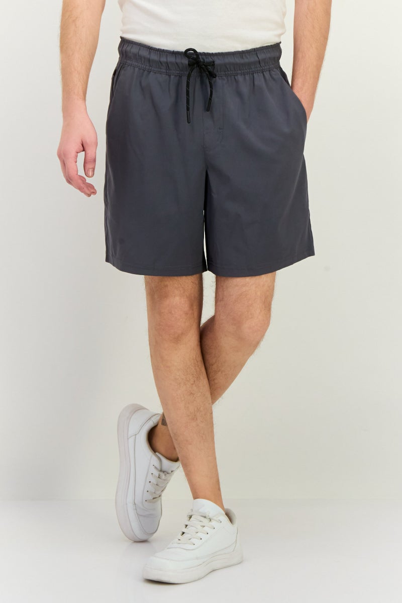 MOTION Men Sportswear Fit Training Shorts, Dark Grey - Image 1