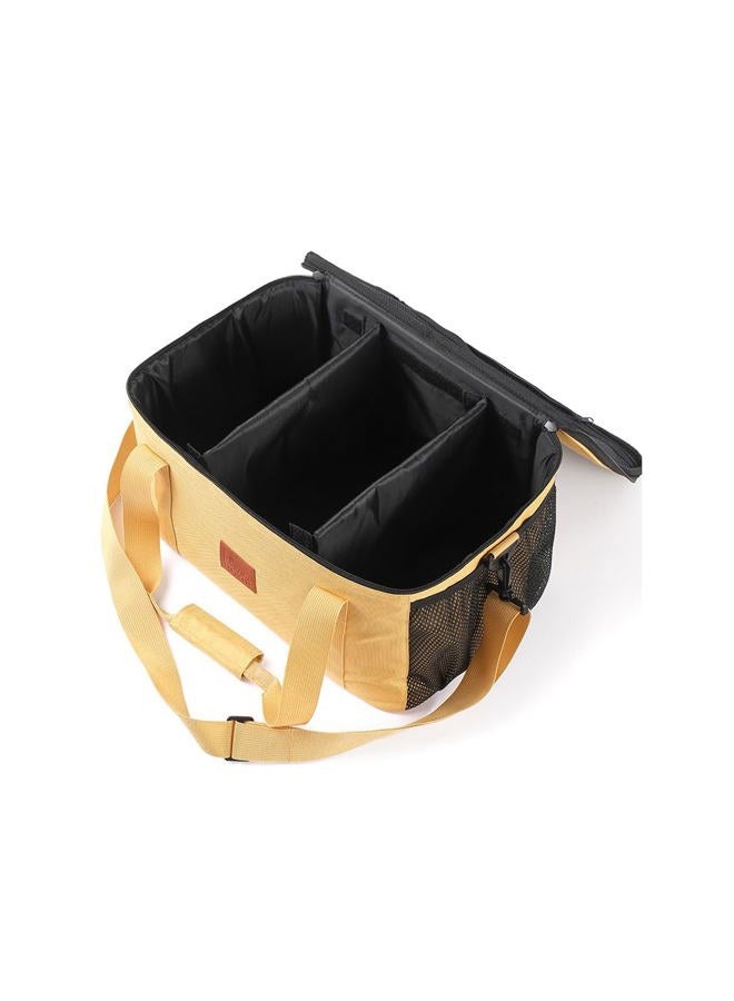 Jaugufiy Camping Cookware Storage Bag, Camping Cooking Utensils Organizer, Camping Storage Handbag, Barbecue Tool Storage Bag, Cookware Utensils Kit Travel Hanging Bag Outdoor Equipment Carry Bag - Image 4