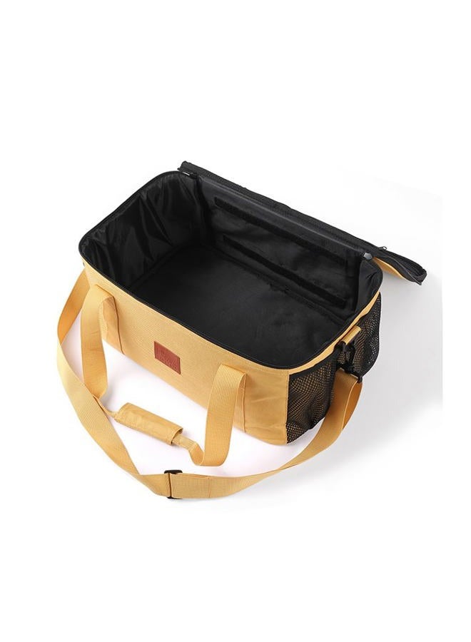 Jaugufiy Camping Cookware Storage Bag, Camping Cooking Utensils Organizer, Camping Storage Handbag, Barbecue Tool Storage Bag, Cookware Utensils Kit Travel Hanging Bag Outdoor Equipment Carry Bag - Image 3