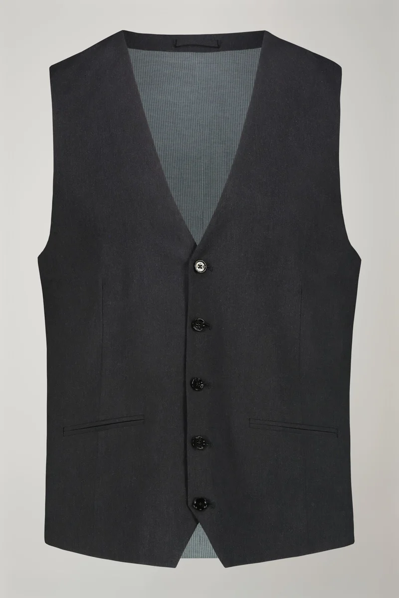 Doppelganger Men's classic vest - DK Grey