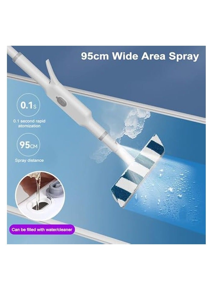 erorex Window Cleaner, Extendable 2 In 1 Window Squeegee with Spray, Double Sided Window Cleaning Tool with 3 Microfiber Pads for Shower Glass Door, Car Windshield - Image 2