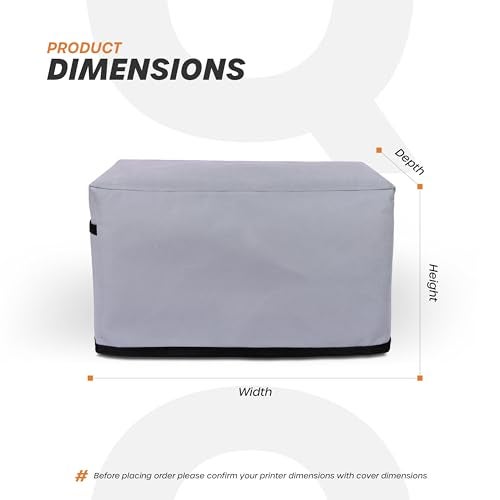 Cranique Dust Proof Printer Cover for HP LaserJet MFP 1188a / 1188w / 136a / 136w / 136nw (Grey) - Image 5