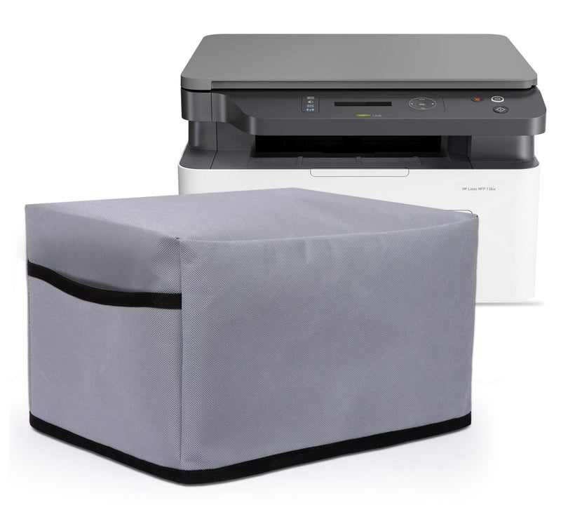Cranique Dust Proof Printer Cover for HP LaserJet MFP 1188a / 1188w / 136a / 136w / 136nw (Grey) - Image 1
