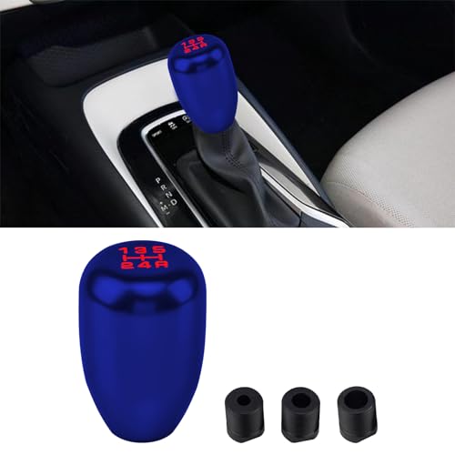 Kutyun Car Gear Shift Knobs Manual Transmission Shift Knob 5 Speed Car Stick Shift Knob with Adapter Aluminum Alloy Shift Lever Knob Universal Automatic Replacement for Manual Car - Image 1