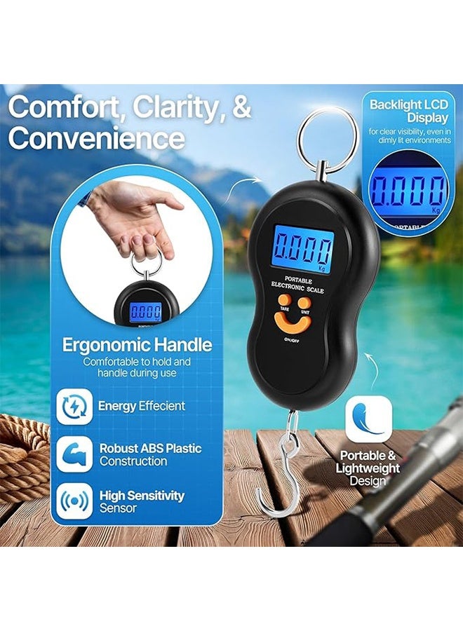 Portable Luggage Scale 50kg – Lightweight Electronic Digital Suspension Scale for Luggage and Travel Bags, Precise, Durable and Easy to Use - Image 2