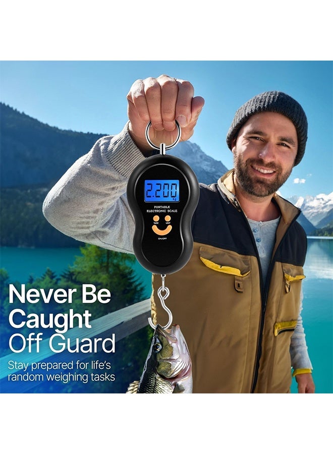 Portable Luggage Scale 50kg – Lightweight Electronic Digital Suspension Scale for Luggage and Travel Bags, Precise, Durable and Easy to Use - Image 4