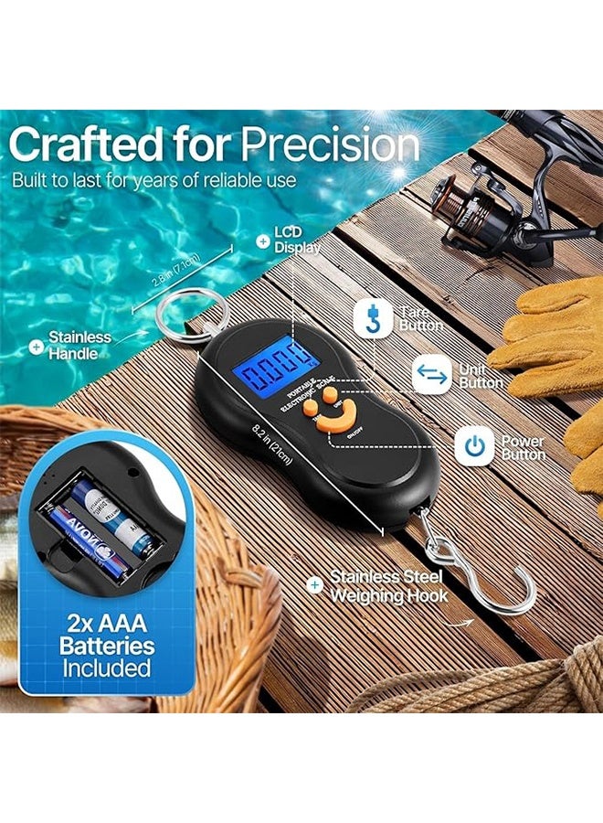 Portable Luggage Scale 50kg – Lightweight Electronic Digital Suspension Scale for Luggage and Travel Bags, Precise, Durable and Easy to Use - Image 3