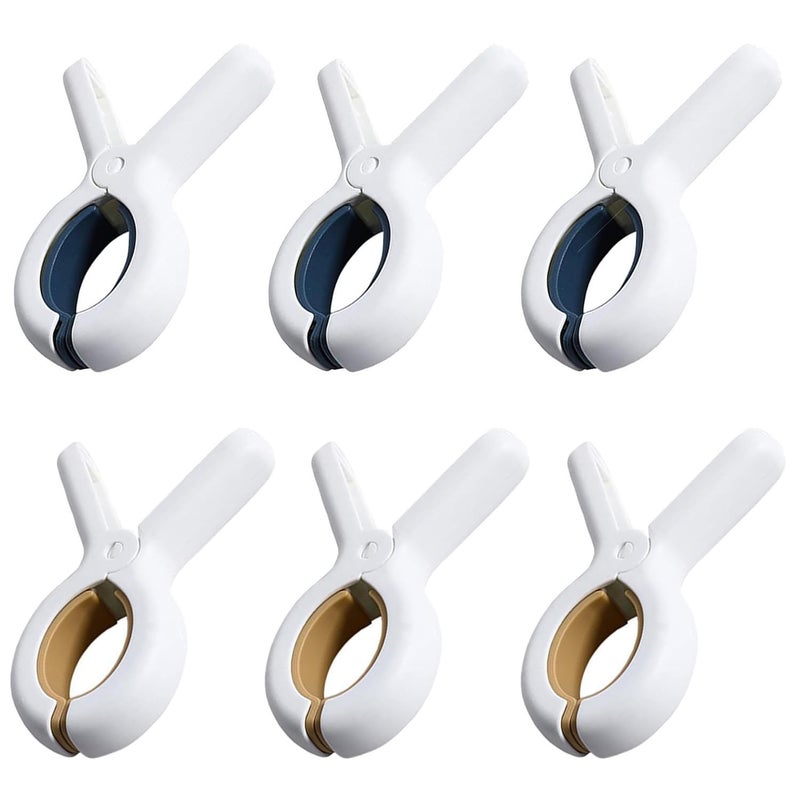 YANCI YANCI Beach Towel Clips Plastic Clothes Pin Heavy Duty Laundry Clips to Keep Your Towel Clothes Blankets Quilts from Blowing Away Clothes Pegs Strong Clamps for Indoor Outdoor 6 Multicolor - Image 1