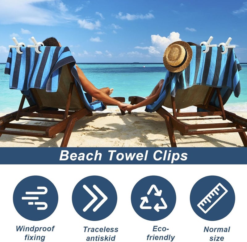 YANCI YANCI Beach Towel Clips Plastic Clothes Pin Heavy Duty Laundry Clips to Keep Your Towel Clothes Blankets Quilts from Blowing Away Clothes Pegs Strong Clamps for Indoor Outdoor 6 Multicolor - Image 4