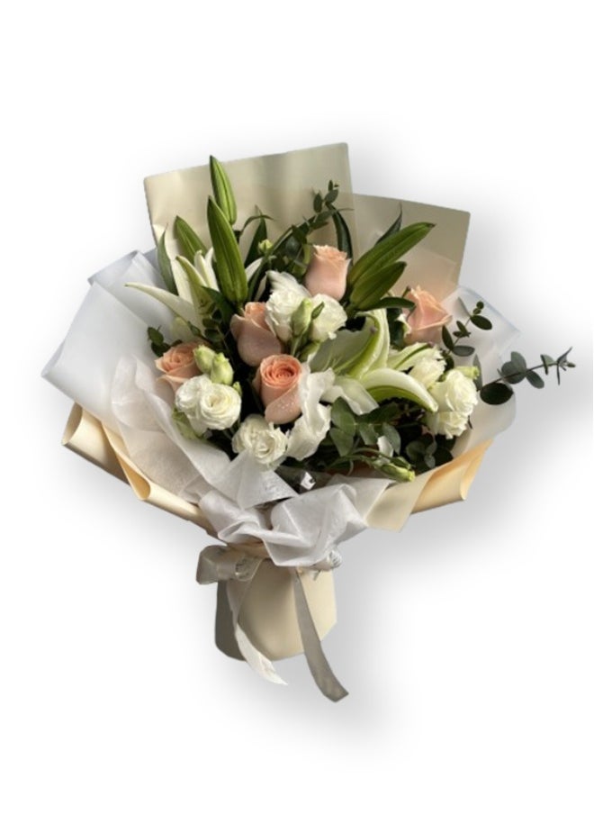 Share the Love Just For You - Fresh Flower - Roses And Lilies 