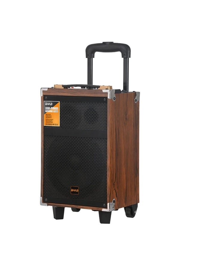 ماركة غير محددة مكبر صوت B-Q8 ترولي بلوتوث مع ميكروفون لاسلكي، مكبر صوت خارجي مقاس 8 بوصات - Image 2