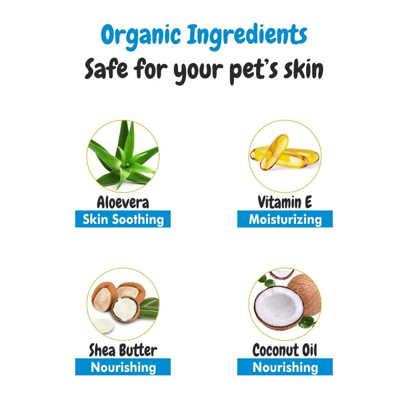 Harrods Bscly Ultra moisturizing Pet Dog Conditioner - Moisturizing for Dogs, Cats, Puppies & Kittens of All Ages | Fortified with Green Tea and Aloe-Vera extracts | Leaves Coat Soft, Shiny- 200ml - Image 3