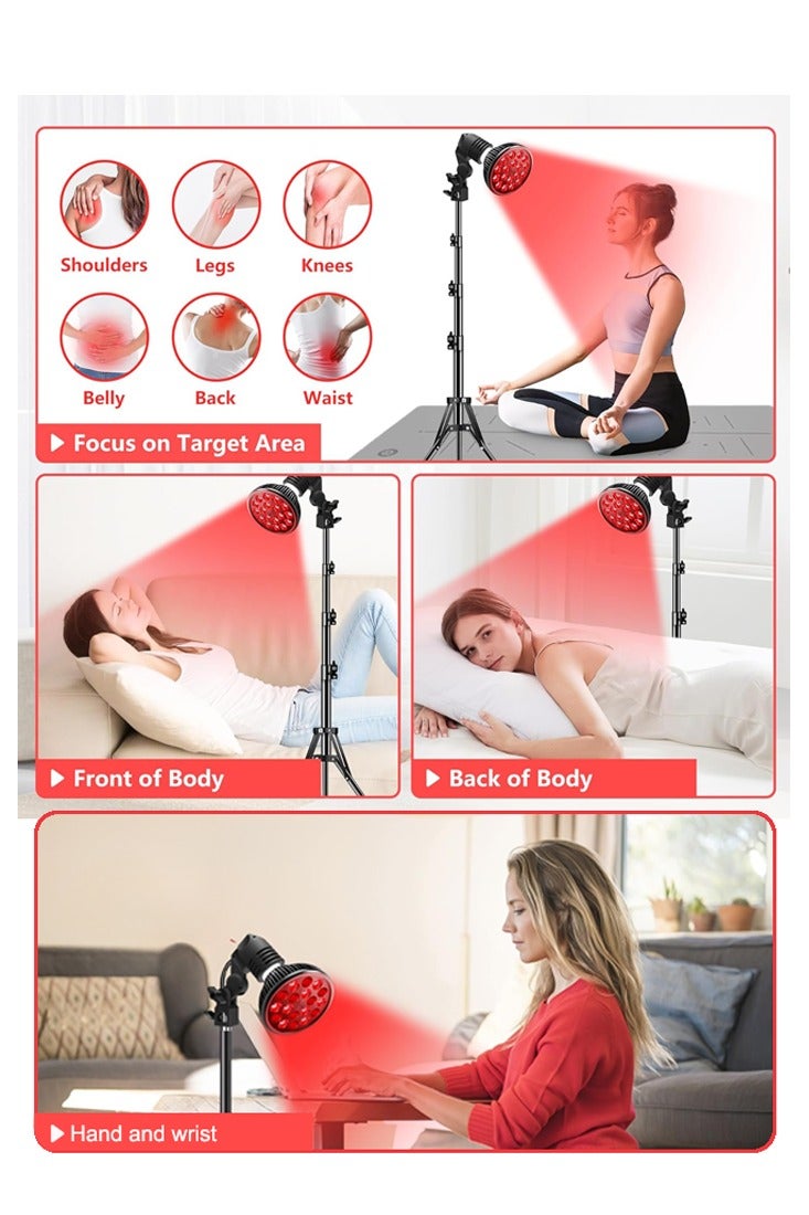 مصابيح العلاج الطبيعي بالأشعة الحمراء ذات طول موجي قدره 660 نانو و 850 نانو نانو على التوالي، مزودة بعجلات قابلة للضبط على الأرض. - Image 3