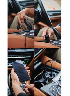 Evolt CC-100 38W PD Car Charger Dual TYPE-C & USB with TYPE-C to Lightning Cable 1M BLACK  - Image 4