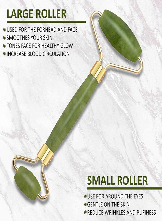 Getmecraft Jade Roller for Face Massage, Noiseless Facial Beauty Roller, Anti Aging Face Roller for Puffiness - Image 4