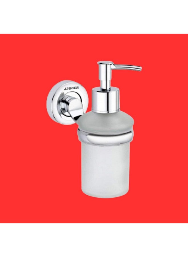 JAGGER JAG255 Wall Mounted Liquid Glass Soap Dispenser/Shampoo Conditioner Holder/Handwash Dispenser/for Wash Basin/Bathroom/Living Room/Hotel/Home/Office (Chrome Finish) - Image 1
