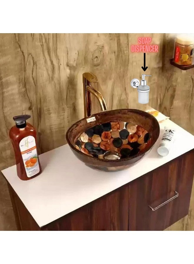 JAGGER JAG255 Wall Mounted Liquid Glass Soap Dispenser/Shampoo Conditioner Holder/Handwash Dispenser/for Wash Basin/Bathroom/Living Room/Hotel/Home/Office (Chrome Finish) - Image 5