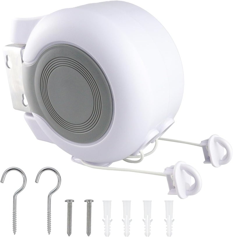 Retractable Clothesline 2x49 Feet for Indoor and Outdoor Use - Image 1