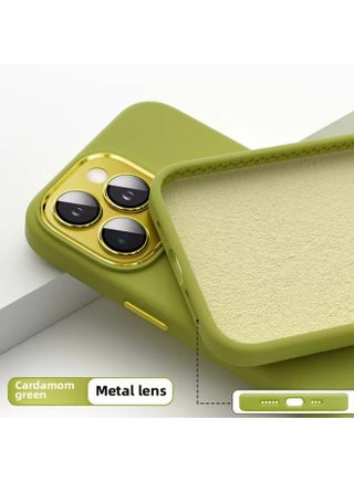 Official Liquid Silicone IPhone16PRoMAX Phone Case For Apple 14 Metal Lens Film Protective Cover 13-Color:Cardamom Green [with Packaging]]-Applicable Model:iPhone12PROMAX - pzsku/Z93D59B220969BFAB1B8CZ/45/1744883091/5c57fab5-9191-4a7a-b21b-2e46fc488a7a