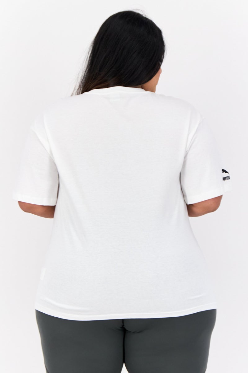 PUMA Women Sportswear Fit Short Sleeves Outdoor Top, White  - Image 4