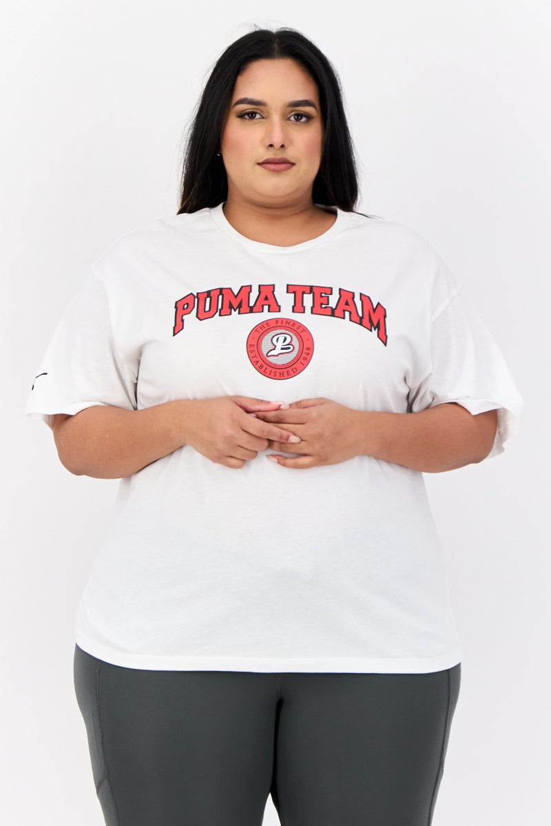 PUMA Women Sportswear Fit Short Sleeves Outdoor Top, White  - Image 1