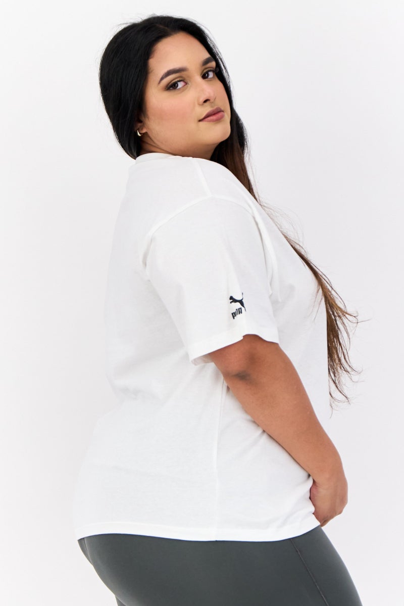 PUMA Women Sportswear Fit Short Sleeves Outdoor Top, White  - Image 3
