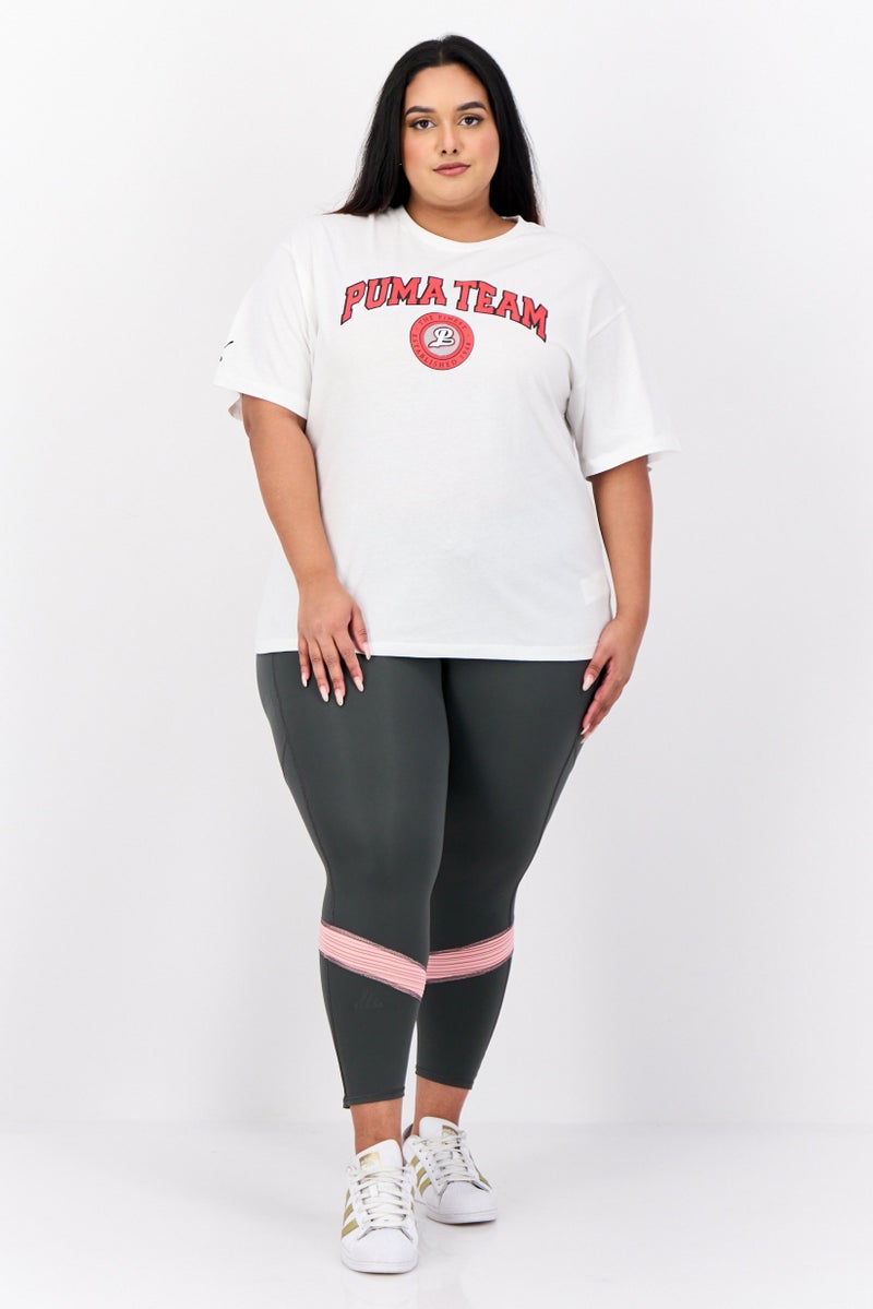 PUMA Women Sportswear Fit Short Sleeves Outdoor Top, White  - Image 2