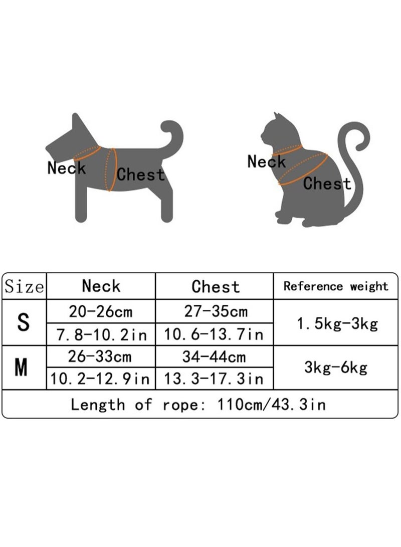 Altheqa Adjustable Rabbit Harness, Rabbit Lead, Rabbit Accessories, Cat Harness Set with Lead, Pet Harness and Lead for Bunny Cat Little Pet Walking Medium Sized, 27-35cm, 1.20m, Grey - Image 3