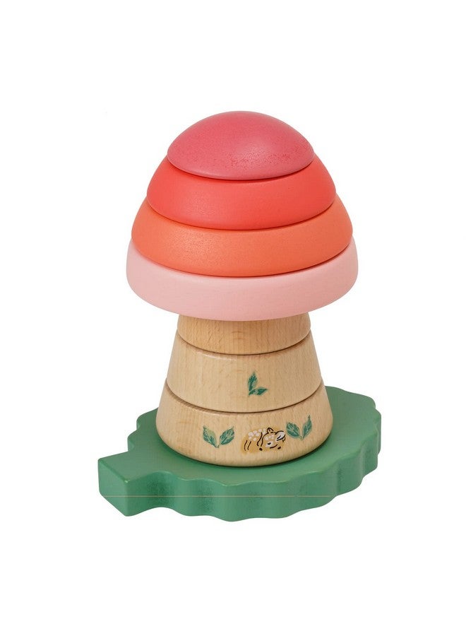 Manhattan Toy Manhattan Toy Folklore Fun-gi Magnetic Wooden Toadstool Shaped Stacking Toy for Babies 12 Months and Up - Image 1