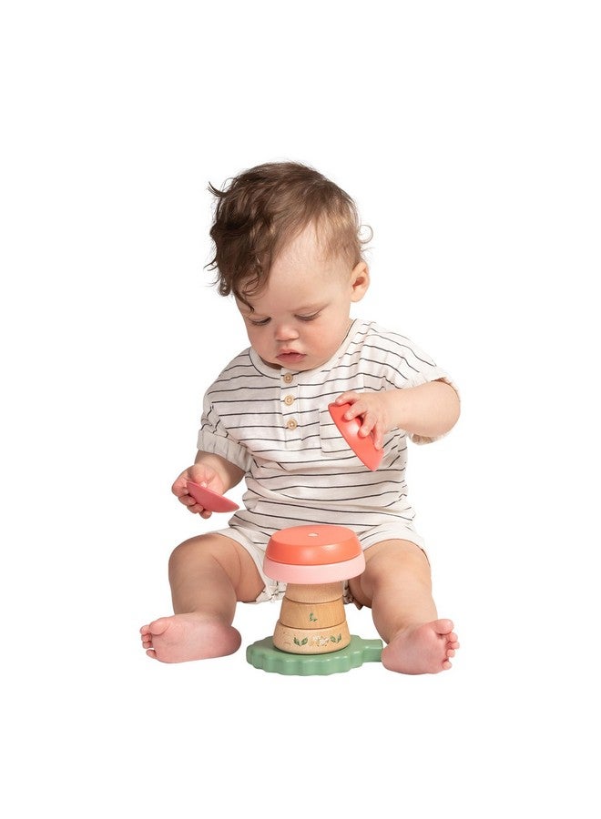 Manhattan Toy Manhattan Toy Folklore Fun-gi Magnetic Wooden Toadstool Shaped Stacking Toy for Babies 12 Months and Up - Image 3