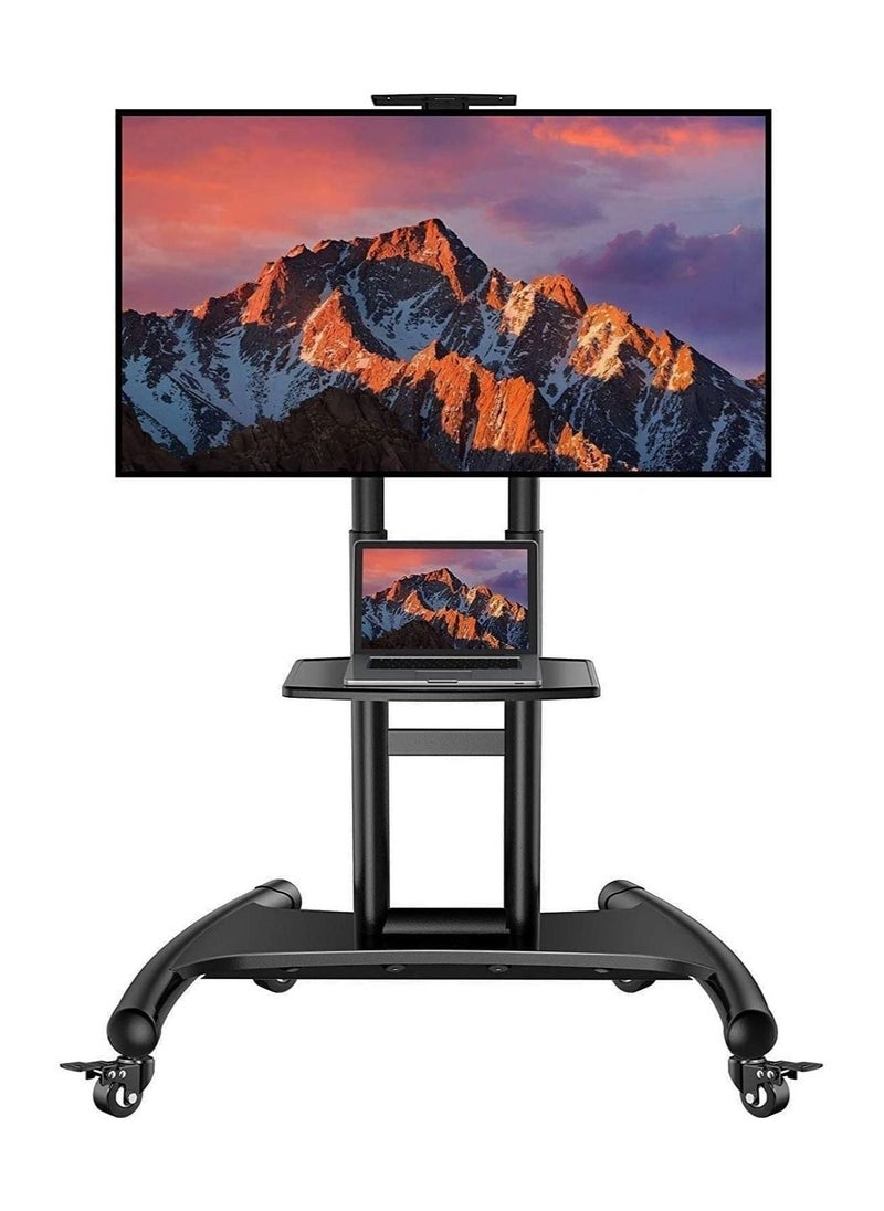 Premium Heights adjustment Tv stand Up To 1220mm 2130mm TV stand with wheels for 32 to 70 inch LED,LCD Led Flat& curved Tvs,Height Aadjustable tv cart - Image 1