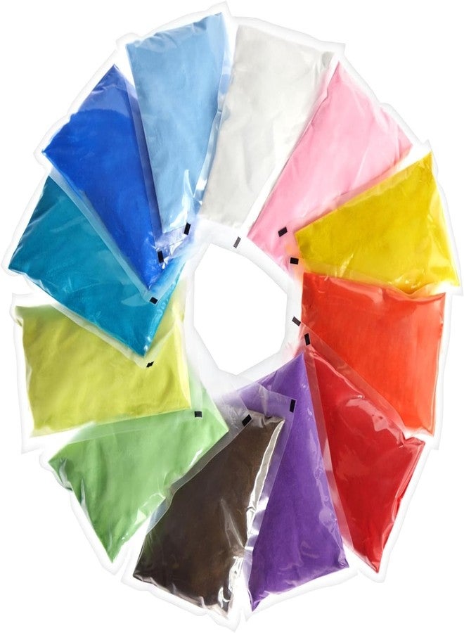 SNOOGG Clouded Hobbies FINE Craft Sand for Sand Art, Resin Art, Miniature DECORE, Various Craft, Rangoli’s, Garden Decor, Aquarium Explore Your Creativity! (12 Color Bag 100 GRAM Each) - Image 2
