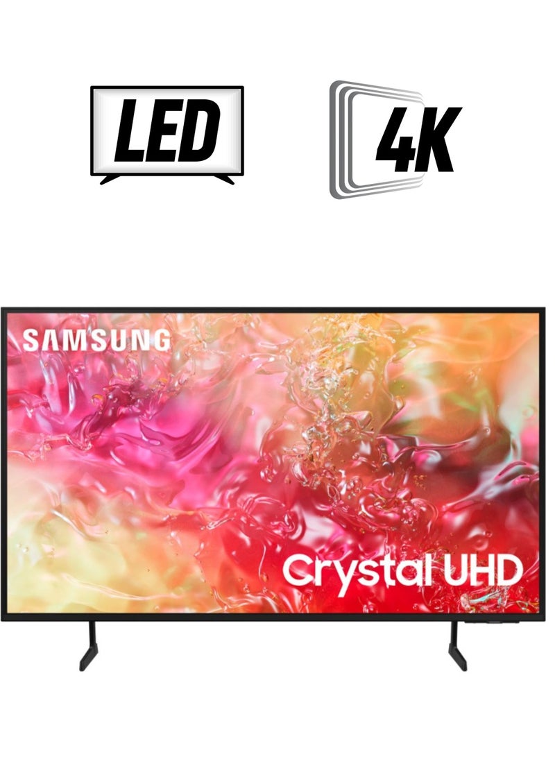 سامسونج تلفزيون ذكي 65 بوصة بتقنية 4K LED HDR، كريستال UHD، ألوان نقية، نظام تشغيل سامسونج تايزن، Q-Symphony (موديل 2024 - إصدار المملكة العربية السعودية) - - Image 1
