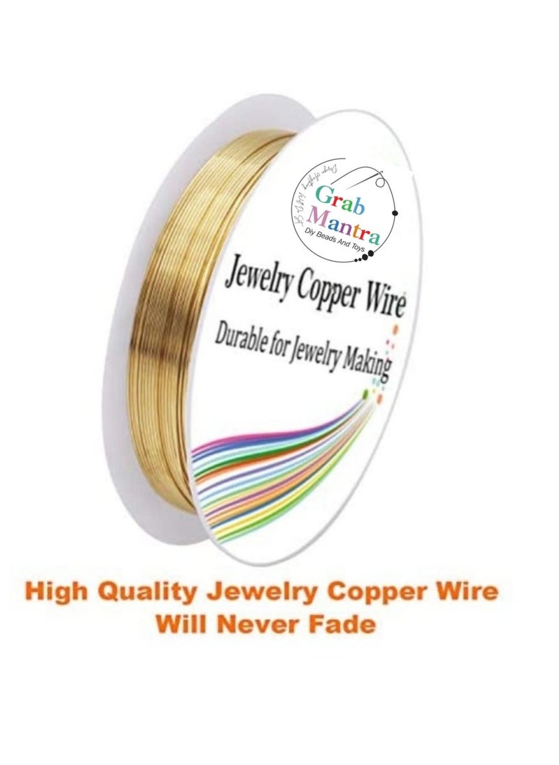Grab Mantra - 6 Pack Copper Craft Jewelry Beading Wire For Bracelet Necklaces Making Supplies - Image 1