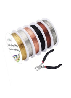 6 Pack Copper Craft Jewelry Beading Wire For Bracelet Necklaces Making Supplies