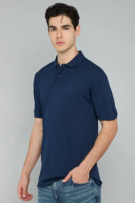 R&b Solid Polo T-Shirt with Short Sleeves