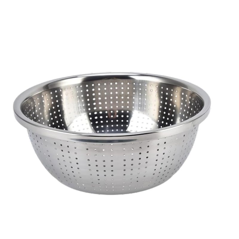 SHREESAMP Premium Stainless Steel Rice Strainer and Mixing Bowls Set Versatile Colander for Effortless Food Preparation Cooking and Drainage - Image 1
