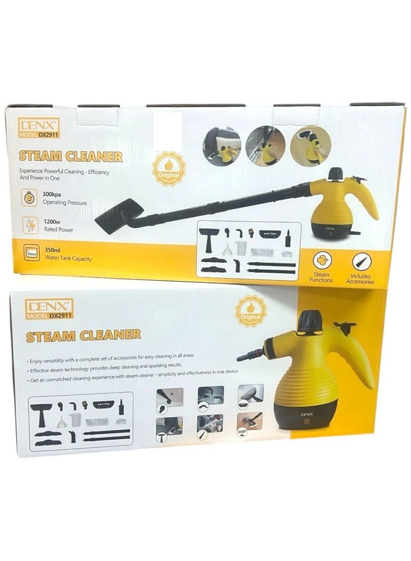 دينكس جهاز تنظيف بالبخار متعدد الاستخدامات يعمل بالكهرباء بقوة 1200 واط وسعة ماء 350 مل 15 قطعة - Image 2
