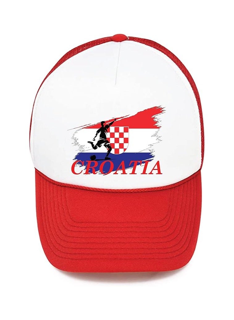 Croatia Sports Cap With Adjustment Plastic Snap Closure For Men And Women  - Image 1