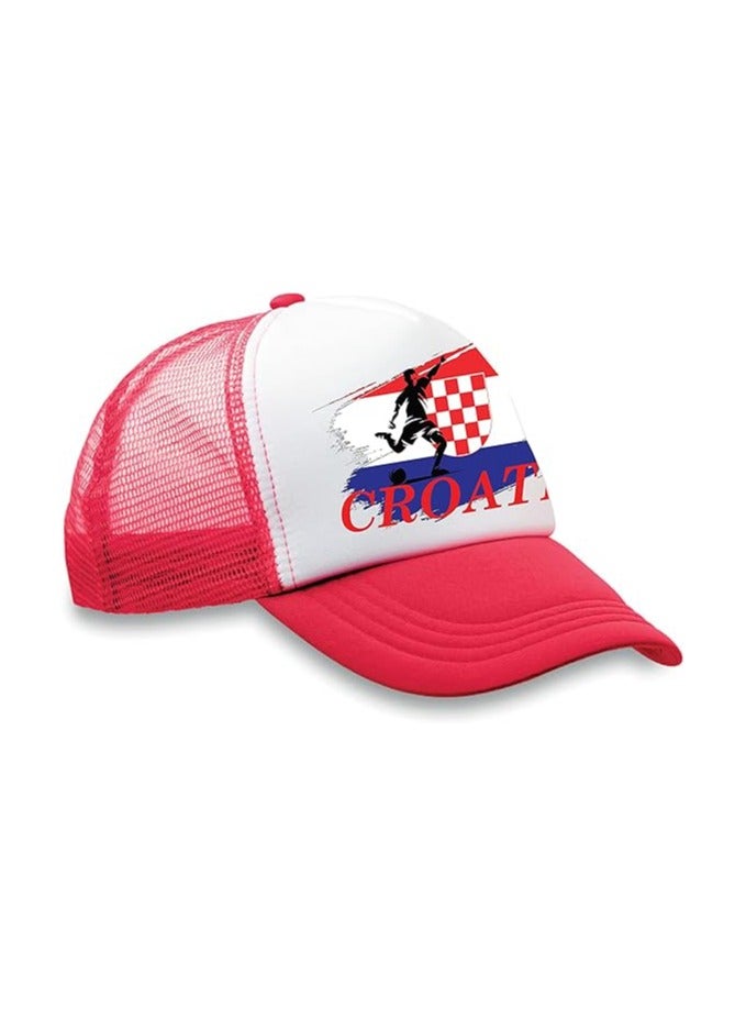 Croatia Sports Cap With Adjustment Plastic Snap Closure For Men And Women  - Image 2