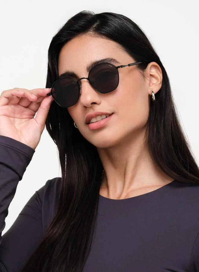 بلاك أوت BlackOut Unisex Shimmer Round Sunglasses