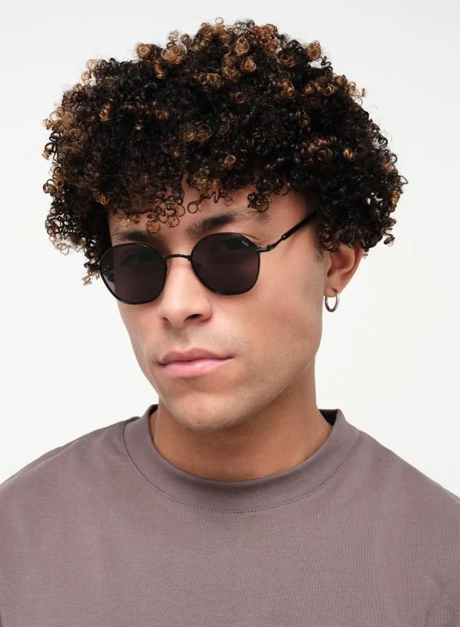 بلاك أوت BlackOut Unisex Shimmer Round Sunglasses