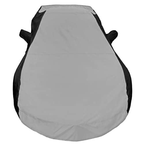 SR1 Performance C7 Corvette Indoor/Outdoor Car Cover - Ultraguard Plus 300 Denier for 2014-2019 Stingray, Z51, Z06, Grand Sport (Gray/Black) - Image 5