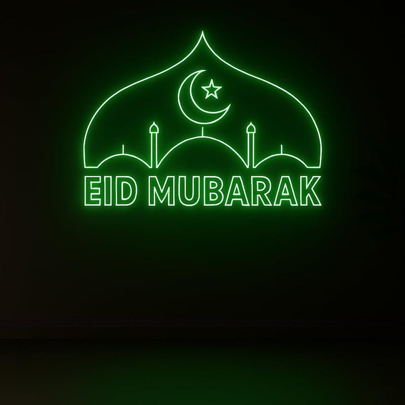 Horoof Home Eid Mubarak LED Wall Light - Image 1