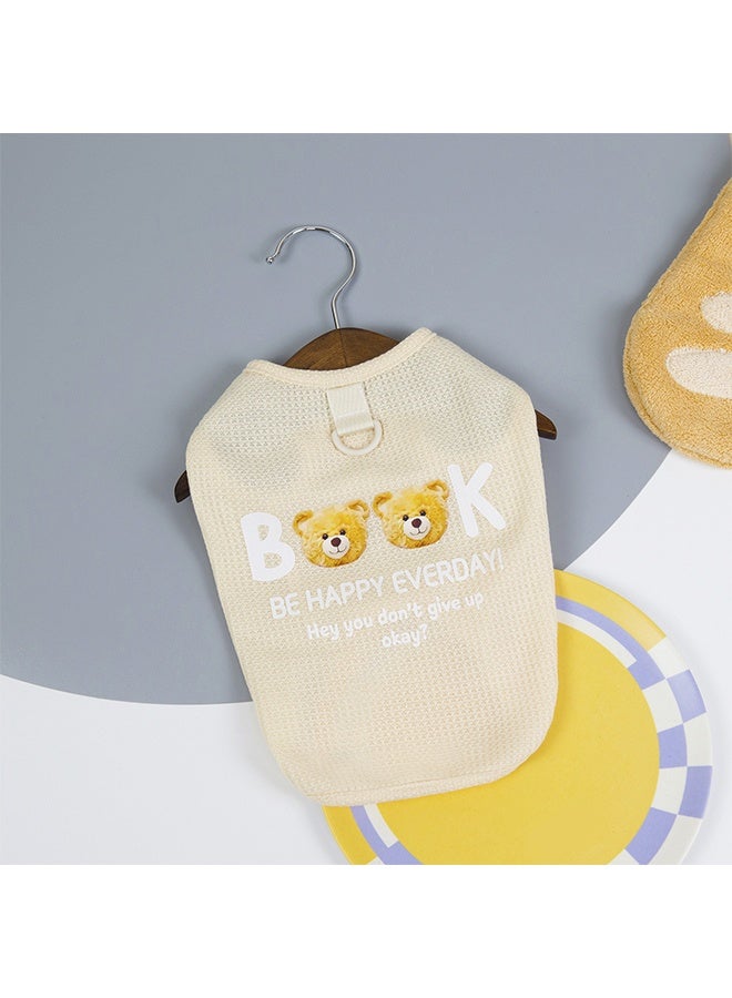 HY Cute Dog Clothes, Breathable And Soft Dog Clothes, Pet Pullovers, Puppy And Cat Clothes, Spring And Summer Breathable Clothing, Thin (L Size)  - Image 2
