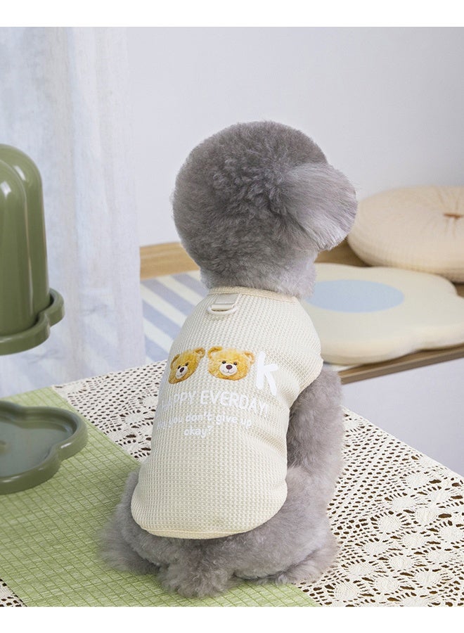 HY Cute Dog Clothes, Breathable And Soft Dog Clothes, Pet Pullovers, Puppy And Cat Clothes, Spring And Summer Breathable Clothing, Thin (L Size)  - Image 1