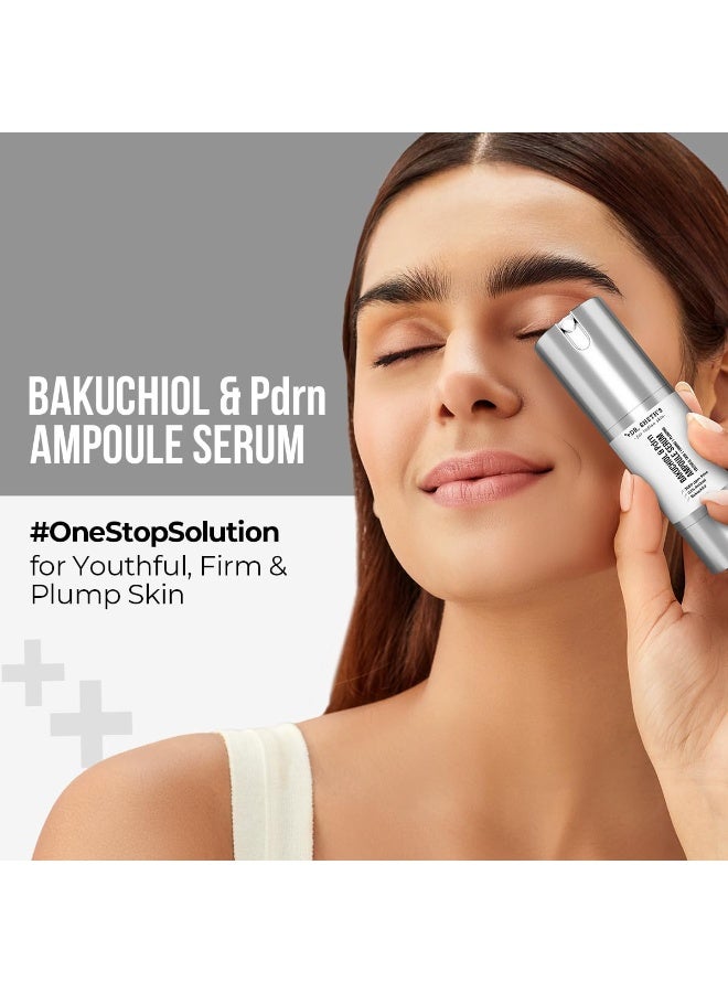 Dr. Sheth's Bakuchiol & Pdrn Ampoule Serum | 3000 PPM PDRN, 0.1% Retinol | Firms & Plumps Skin | Reduces Fine Lines & Wrinkles | Improves Skin Texture | Non-Irritating | For Men & Women | All Skin Type | 30 ml - Image 2