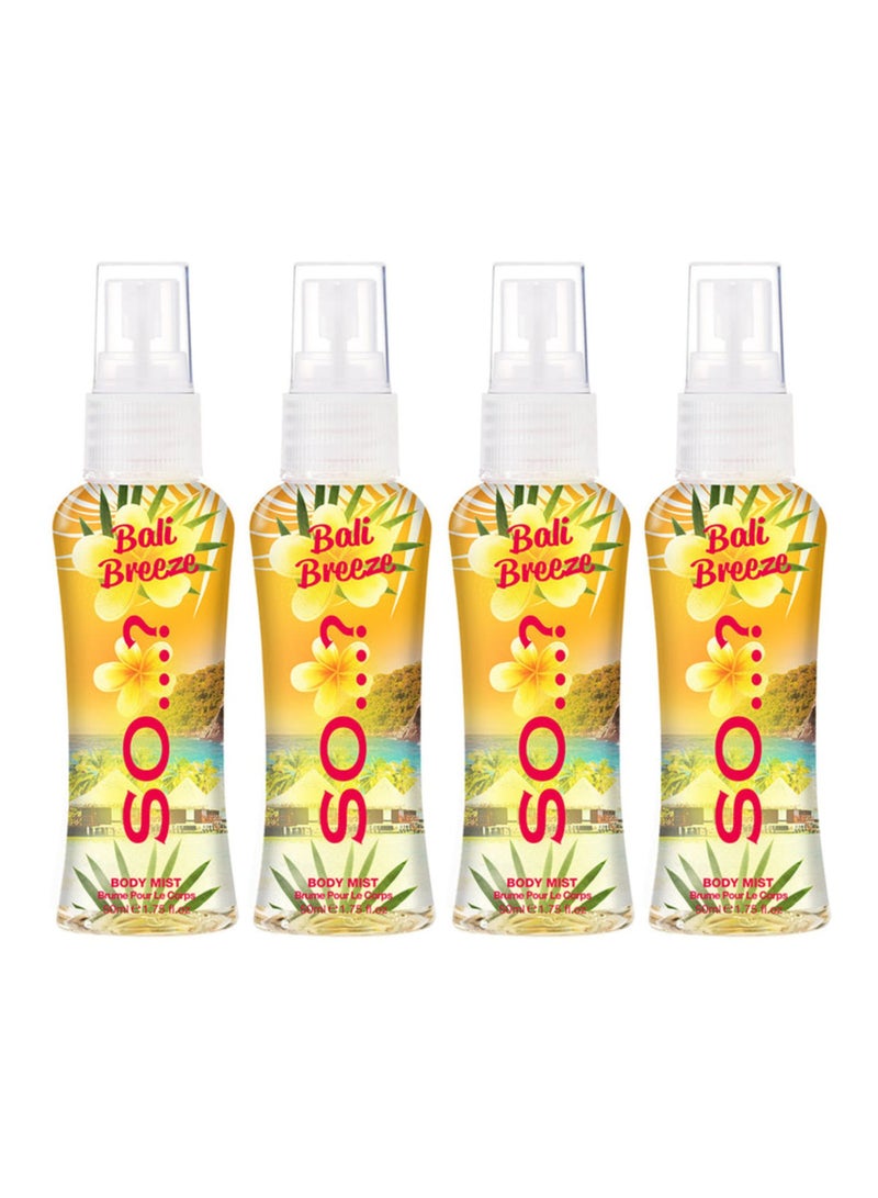 So..? Bali Breeze Body Mist 50*4ml - Image 1